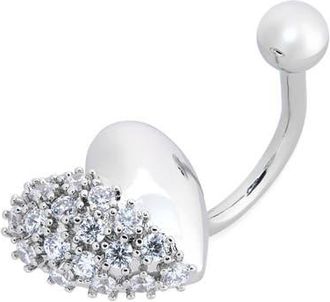 Justine Clenquet Siam Crystal Open Ring in Palladium at Nordstrom