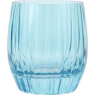Vietri Natalia Teal Double Old Fashioned Glass in Blue at Nordstrom