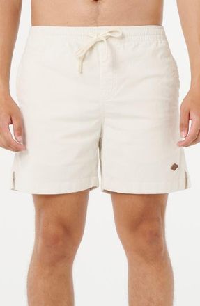 Rip Curl Classic Surf Corduroy Volley Shorts in Bone at Nordstrom, Size X-Large