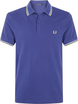 Fred Perry Polo shirt met bies - Heren - Polos - Blauw - L - Tops