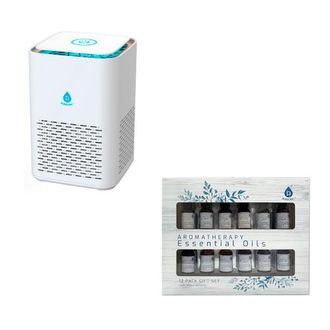 Pursonic Clean Air & Aromatherapy Bundle - True HEPA Air Purifier with 12 Essential Oils in White at Nordstrom