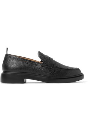 Thom Browne Pebble-Grain Leather Penny Loafers