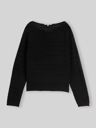 Tom Tailor Denim Relaxed Fit Pullover aus Baumwoll-Mix in Black, Gr&ouml;&szlig;e XL