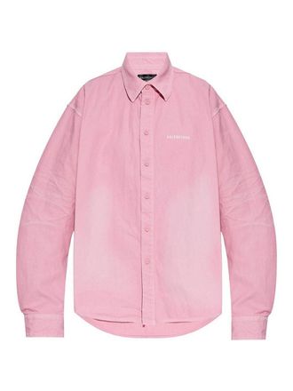 Balenciaga Logo-Embroidered Shirt