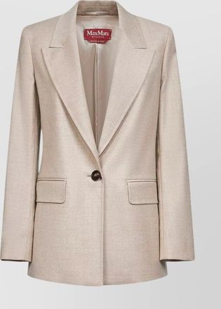 Max Mara relaxed fit jacket flap pockets