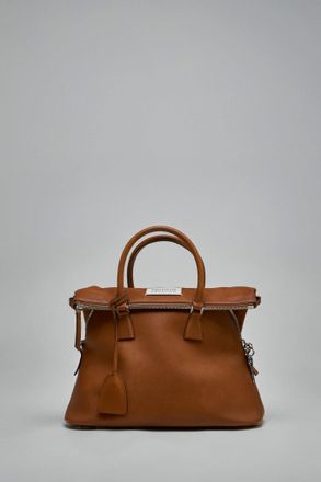 Maison Margiela Structured Leather Shoulder Bag With Detachable Strap