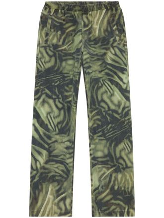 Diesel P-Gold-Zebra straight-leg trousers - Green
