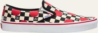 Valentino Garavani x Vans Classic Slip-On Checkerboard Shoes