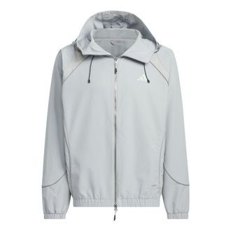 adidas FUSTL WOVEN logo Jacket Asia Sizing Grey JI8736