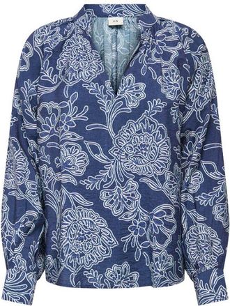 Jacqueline de Yong Blouse met bloemenprint, V-hals en lange mouwen