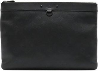 Louis Vuitton Pre-owned Pochette Discovery Clutch Bag - Dames - Vintage Clutch - Zwart - ONE Size - Leer - Vintage