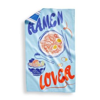 Tag Super Absorbent Kitchen Towel Ramen Lover Dishtowel Multi 80% Recycled Polyester 18 x 30 in in Blue at Nordstrom