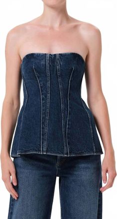 A Gold E Lara Corset Top In Form