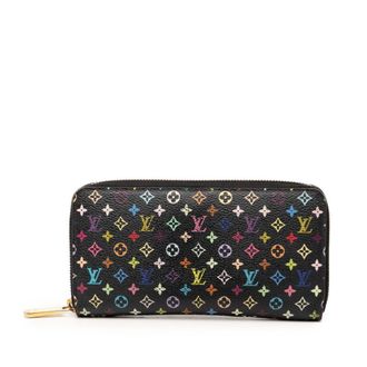 Louis Vuitton Monogram Multicolore Black Multi-Color Pvc Leather Long Wallet (Bi-Fold) (Pre-Owned)