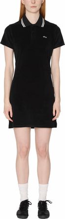 Obey Clothing Lucia Polo Dress In Digital Black