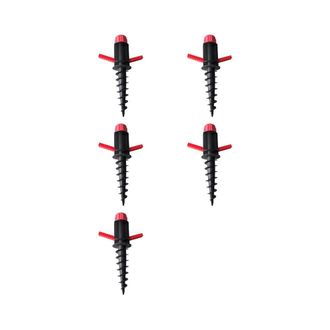 OEM 5x Anclaje De Arena Para Sombrilla De Playa, Para Exteriores, Camping, Con Barrena Para C&eacute;sped, Soporte De Almacenamiento En Espiral Para Patio, C&eacute;spe