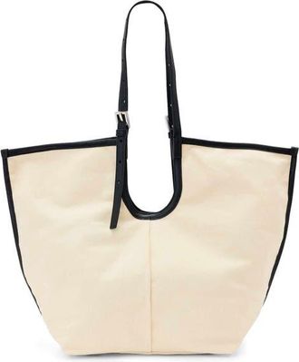 AllSaints Ara East/West Canvas Tote in Unbleached White at Nordstrom