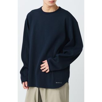 Snow Peak Dry Waffle Long Sleeve T-Shirt in Dark Navy at Nordstrom, Size X-Large