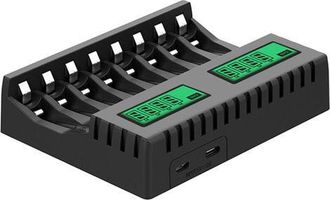 OEM Cargador De Bater&iacute;as Con Pantalla Lcd, Cargadores Inteligentes Con 8 Ranuras Para Bater&iacute;as Recargables Aa/aaa Nicd Nimh, Cargador Aa Aaa