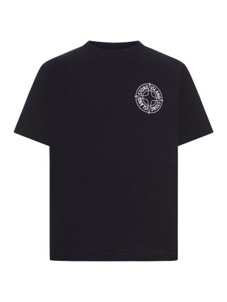 Stone Island CREW NECK COTTON T-SHIRT WITH PRINT - Stone Island - Man