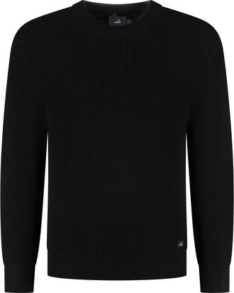 Wahts Mens Knitwear, TargetGroup:Men Pure Black / XXL