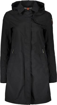Parajumpers Parkas, female, Black, S, Versatile Trench Coat