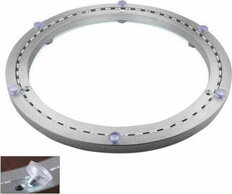 OEM Rodamiento Met&aacute;lico Para Plato Giratorio, Base Giratoria Redonda, Rotaci&oacute;n De 360&deg;, Rodamientos De Bolas De Una Hilera, Para Cargas Pesadas, &Oslash;35cm