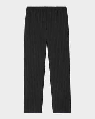Burberry Men & apos;s Pinstripe Wool Track Pants