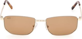 GCDS Gd 0079 Zonnebril - unisex - Zonnebrillen - Geel - 54 MM - Accessoires