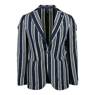L.B.M. 1911 Blazers, male, Blue, Size: XL Blazer Stondato