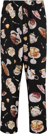 Moschino Pantaloni con stampa - Nero