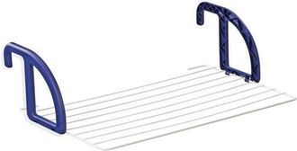 Leifheit 83056 Tendedero Suspendido Para Balc&oacute;n 7 Metros Classic 70 Blanco Y Azul