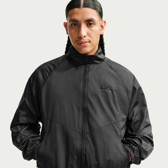Nike Mens Nike Sportswear Windrunner Lined Jacket in Black | IV7342-010