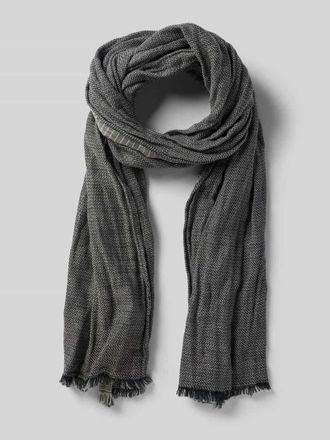 Camel Active Schal mit Ausfransungen in Marine, Gr&ouml;&szlig;e 1