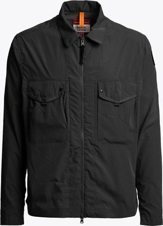 Parajumpers Mens Parajumpers Elgin Mens Overshirt - Black 541 - Size: 42/Regular