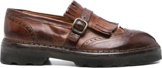 Eleventy Gespschoenen met kwastje - Bruin