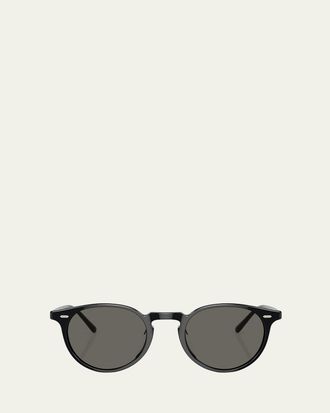 Oliver Peoples Round Acetate Sunglasses