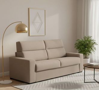 Dmora Dmora - Sof&aacute; Fijo 2 Plazas Vialfre, Sof&aacute; Lineal Para Sal&oacute;n, Acolchado, Desenfundable, Calidad 100% Made In Italy, 180x95 H100 Cm, T&oacute;rtola