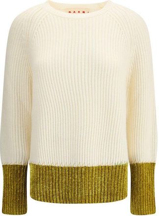 Marni Color block wool Womens Sweater