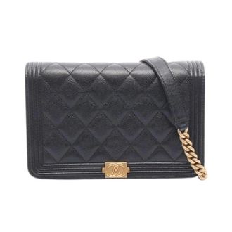 Chanel Pre-owned Vintage Cross Body Bag - Dames - Pre-owned - Zwart - Maat: ONE Size Leer