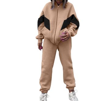 Generic Lounge Wear Sets for Women - Zip Up Hoodie and Slim Long Pants - Casual Fashion Sports Exercise Fitness Clothing - Yoga Gym Workout Outfit Full Tracks