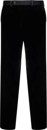 Fendi tailored cotton trousers - Black