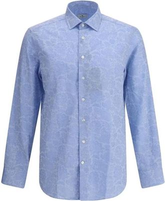 Etro Overhemd met Paisley-patroon en klassieke kraag - Heren - Casual Overhemden - Blauw - L - Overhemden