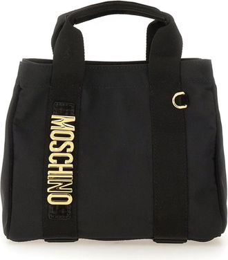 Moschino Black Logo Large Tote
