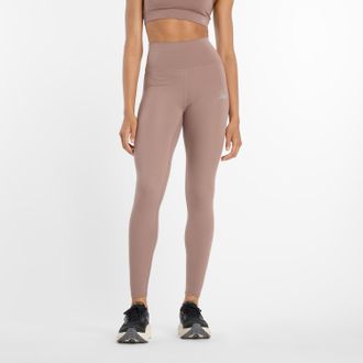 New Balance Lauftights NEW BALANCE NB HARMONY HIGH RISE LEGGING 27, Damen, Gr. XXL, N-Gr, earth shadow (218), Obermaterial: 78% Polyester, 22% Elasthan, Hosen Lau