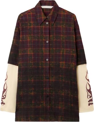 Palm Angels Camicia a quadri - Rosso