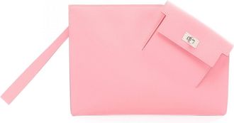 Herm&egrave;s Pink Epsom Leather Clutch Bag (Pre-Owned)