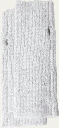 Eugenia Kim Amalia Sequin Ribbed Wool-Blend Gloves