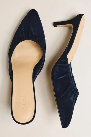 Silent D Crilla Scrunch Kitten Heel Mules