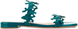 Gianvito Rossi Sandali Ocean in pelle - Verde